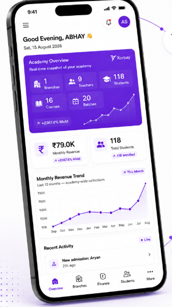 Xorbay branch manager dashboard preview